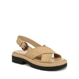 Vince Helena Rafia Criss Cross Slingback Sandals, US 7.5